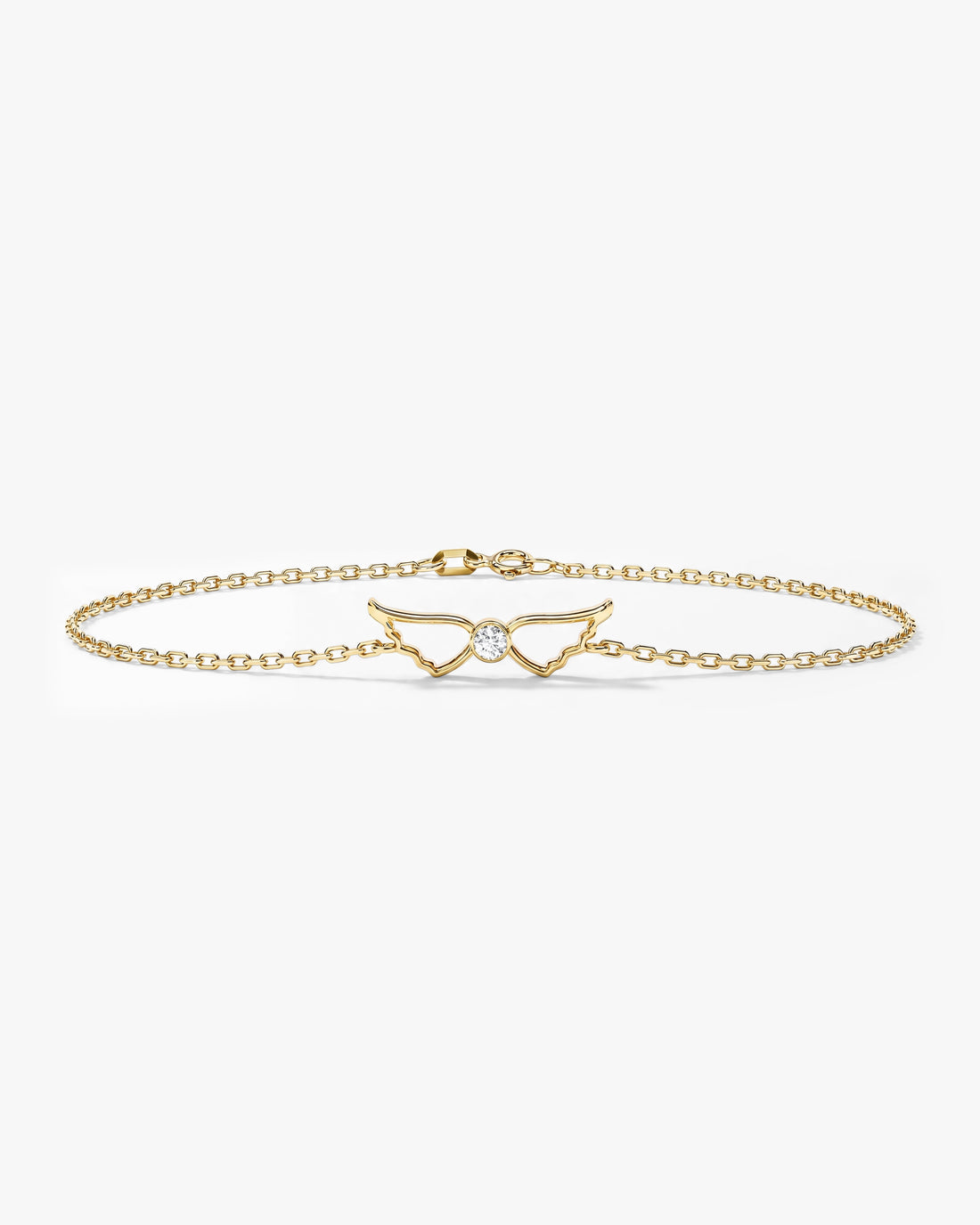 Angel Wings Moissanite Bracelet image 1