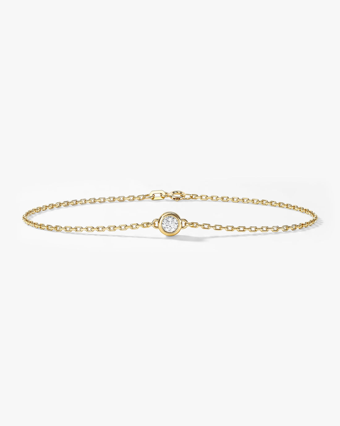 Bezel Set Moissanite Bracelet image 1