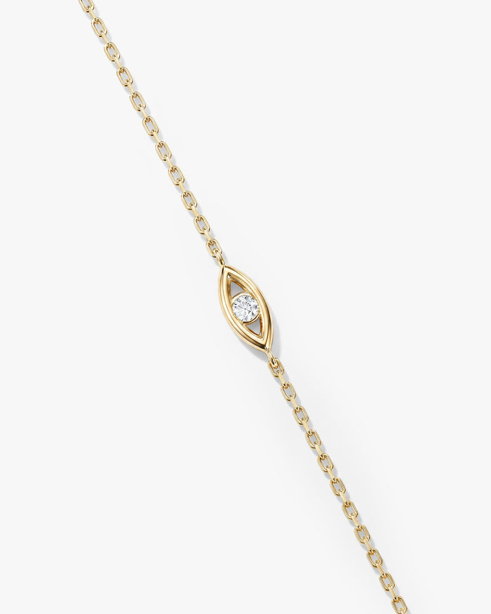 Evil Eye Moissanite Bracelet image 1