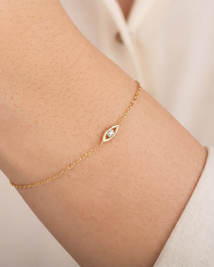 Evil Eye Moissanite Bracelet image 2