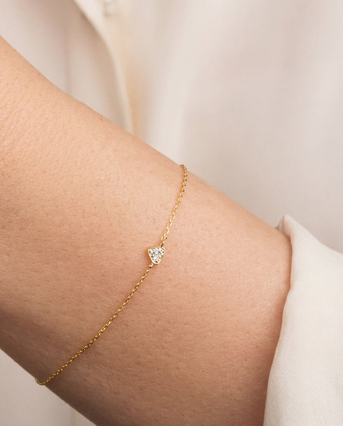 Tiny Heart Moissanite Bracelet image 2