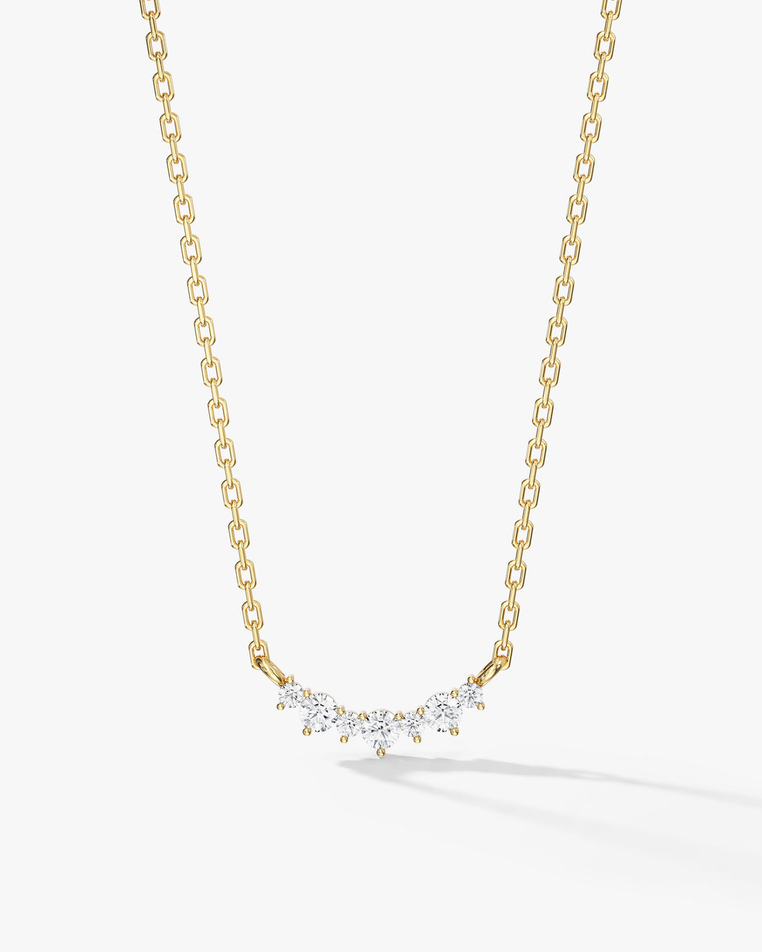 Unique Cluster Moissanite Pendant Necklace image 1