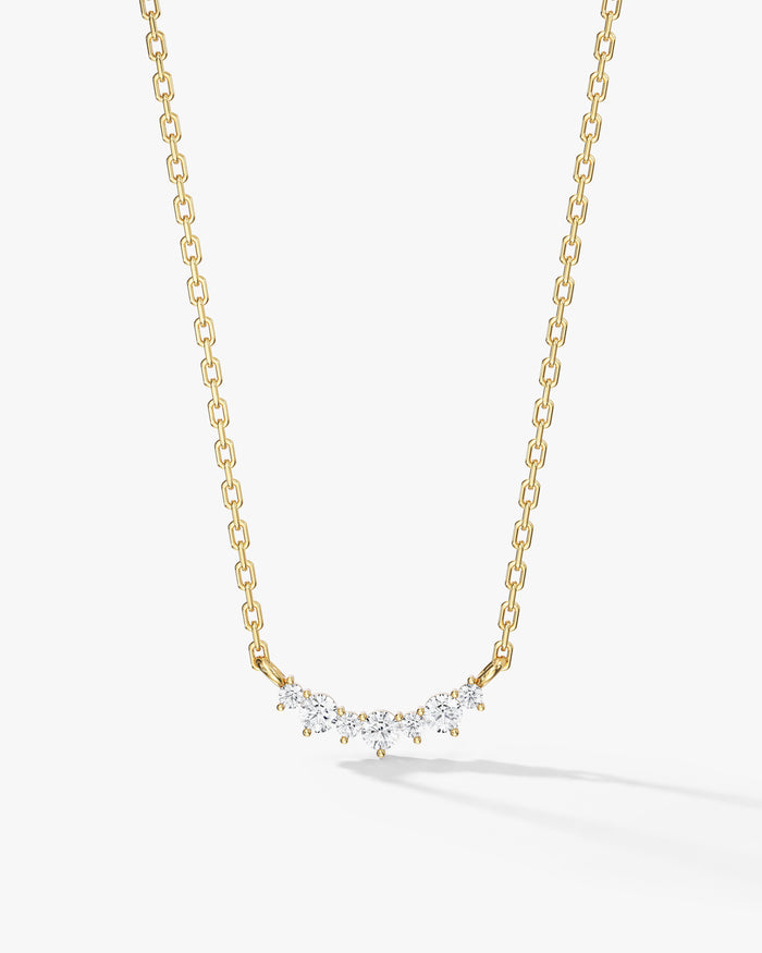 Unique Cluster Moissanite Pendant Necklace image 1