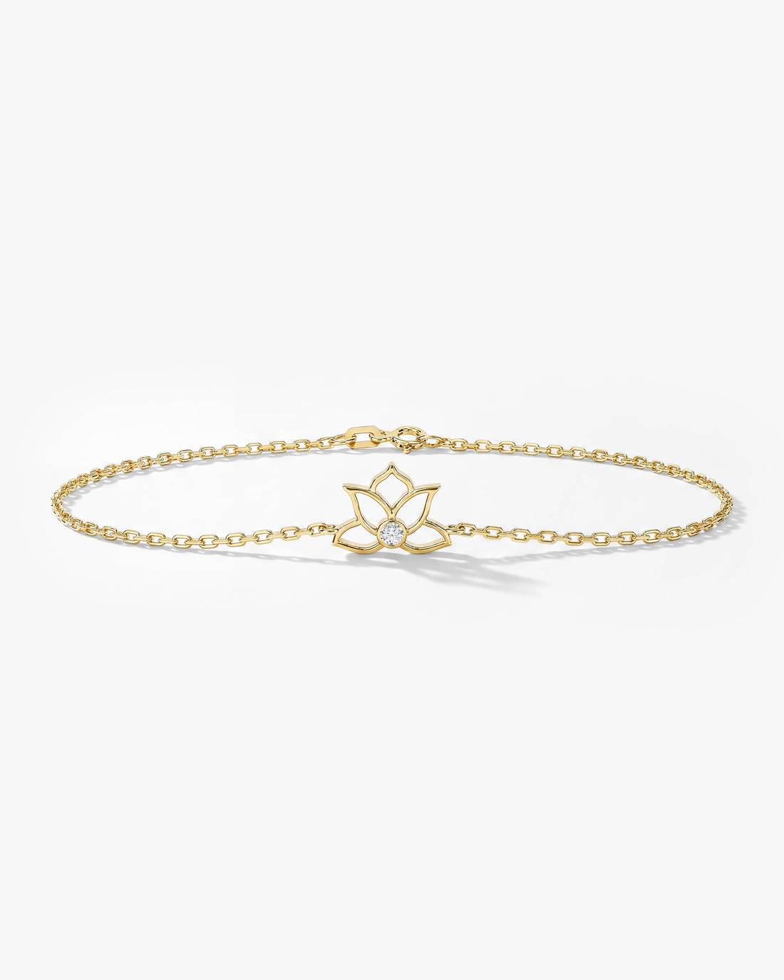 Lotus Moissanite Bracelet image 1