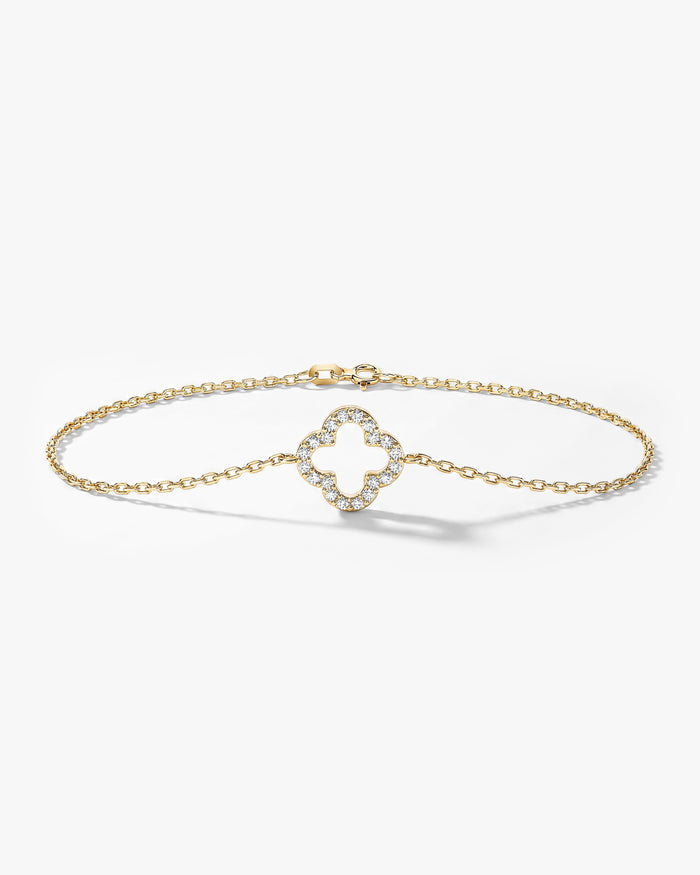 Clover Moissanite Bracelet image 1