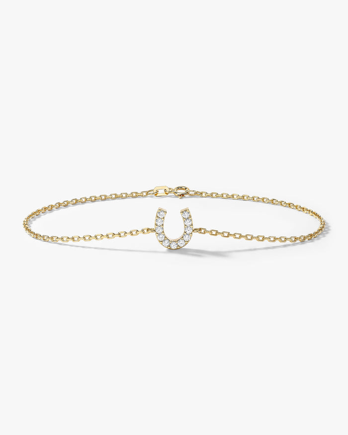 Lucky Horseshoe Moissanite Bracelet image 1