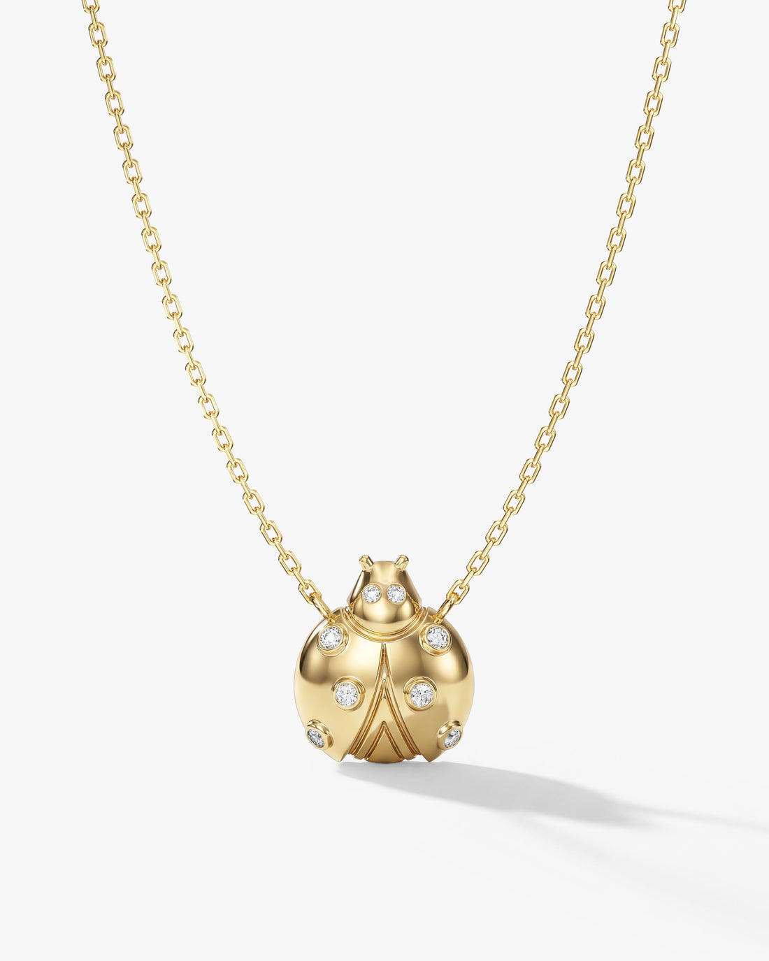 Ladybug Moissanite Pendant Necklace image 1