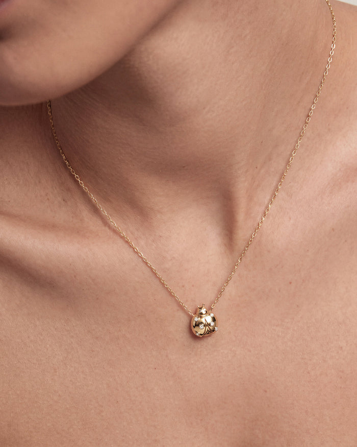 Ladybug Moissanite Pendant Necklace image 2