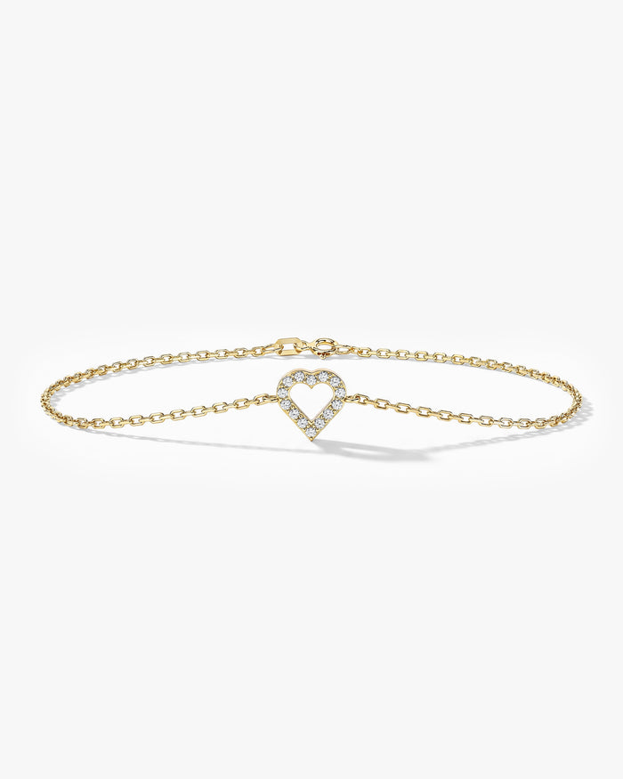 Heart Moissanite Bracelet image 1