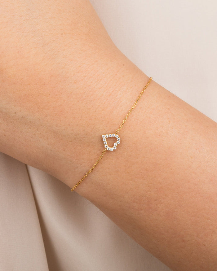 Heart Moissanite Bracelet image 2