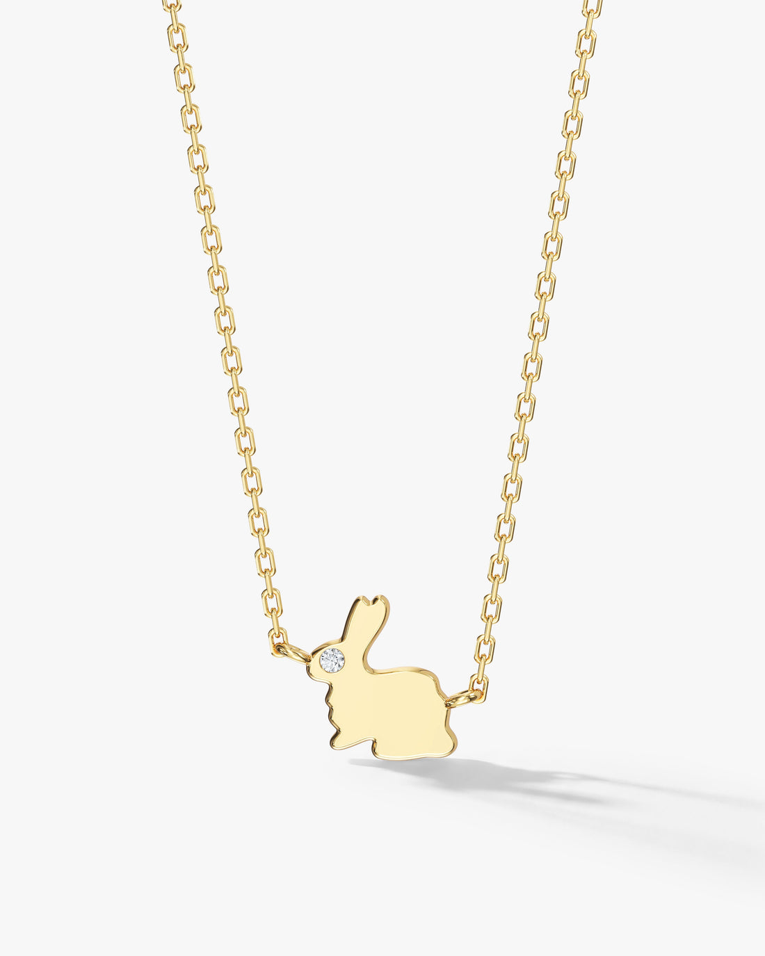 Rabbit Moissanite Pendant Necklace image 1