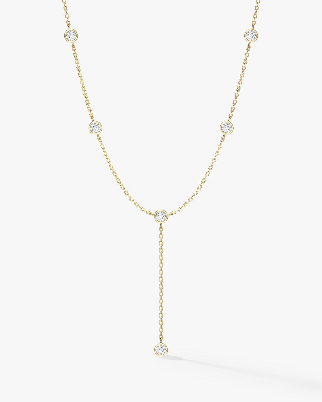 Drop Moissanite Pendant Necklace image 1