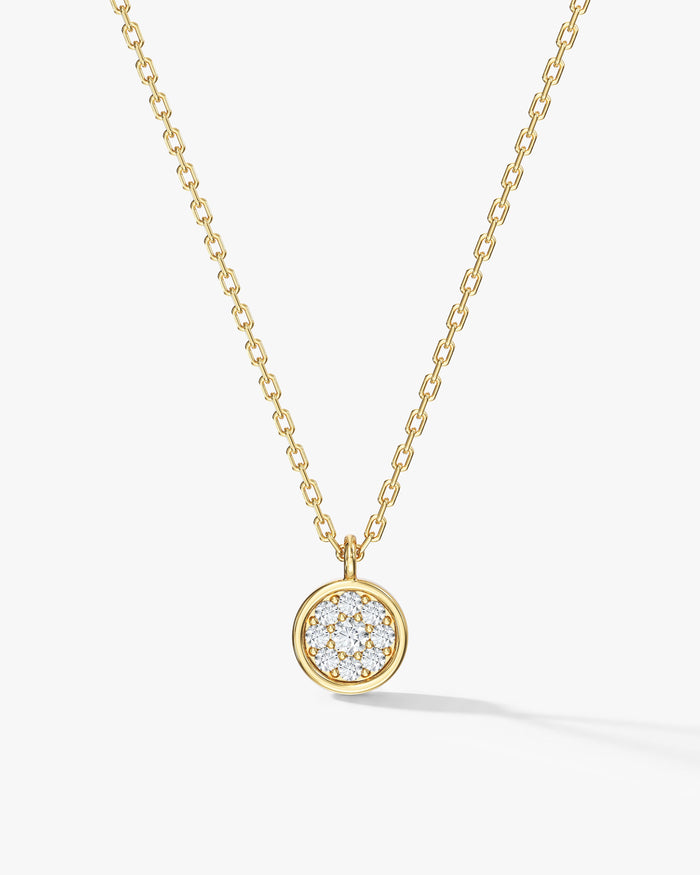 Charm Moissanite Pendant Necklace image 1