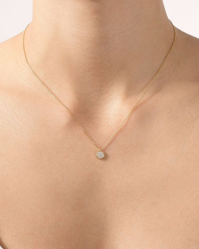 Charm Moissanite Pendant Necklace image 2