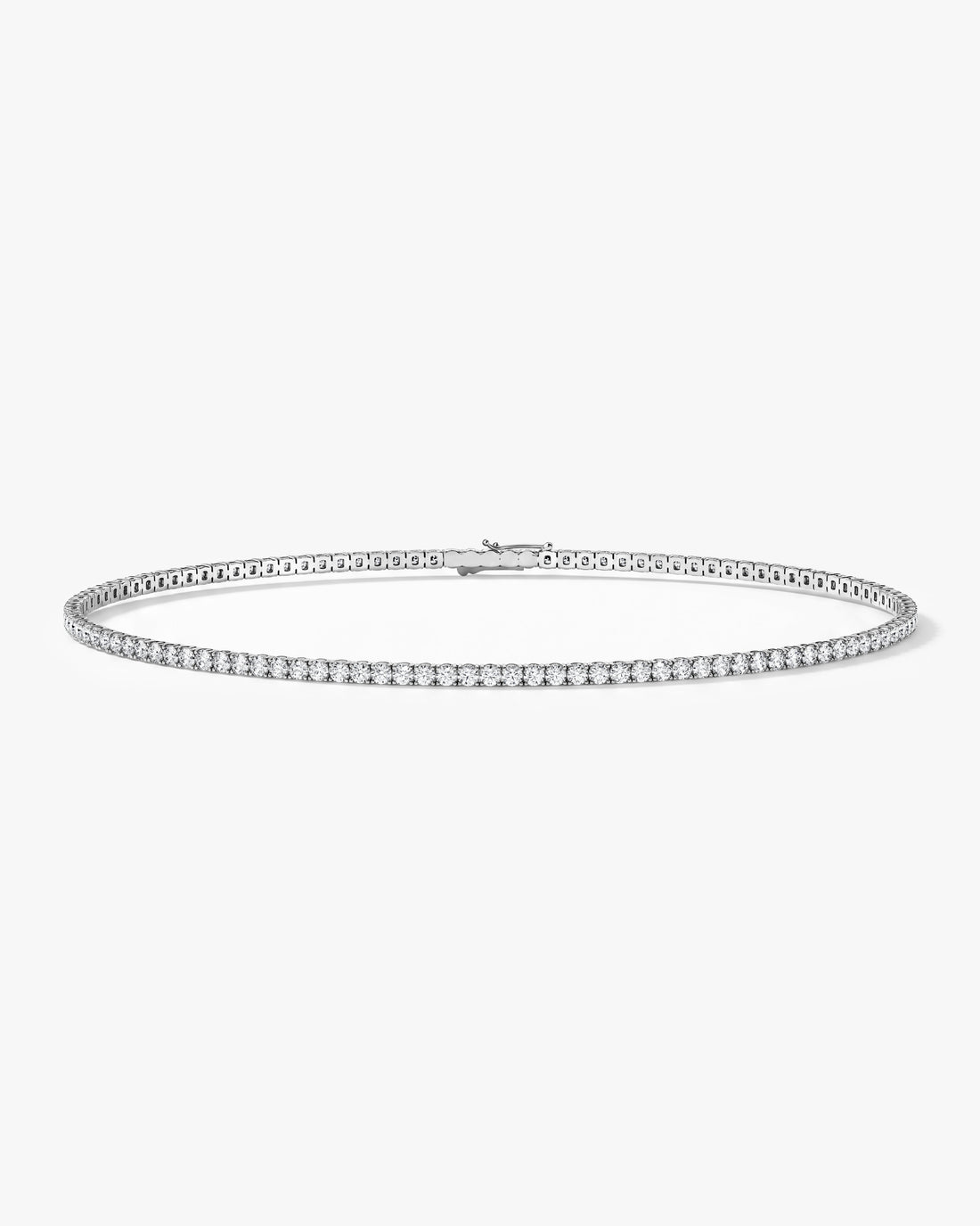 1.5mm Round Moissanite Tennis Bracelet image 1