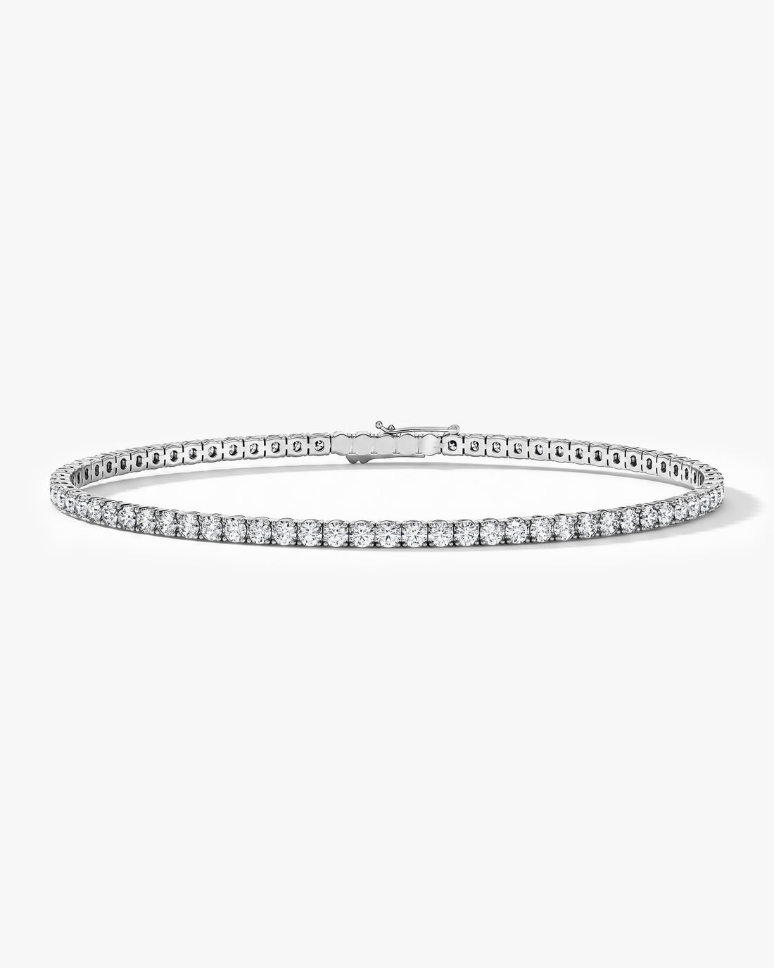 2.5mm Round Moissanite Tennis Bracelet image 1