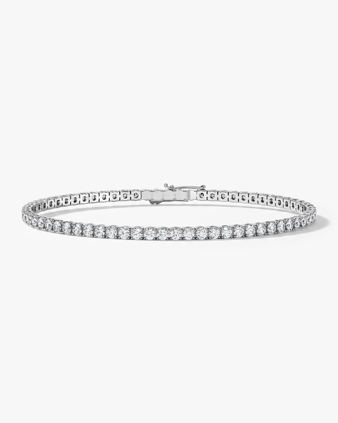 2.4mm Round Moissanite Tennis Bracelet image 1