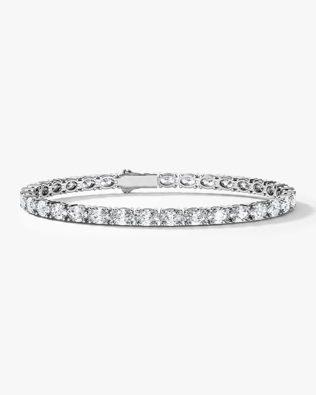 5mm Oval Moissanite Tennis Bracelet image 1