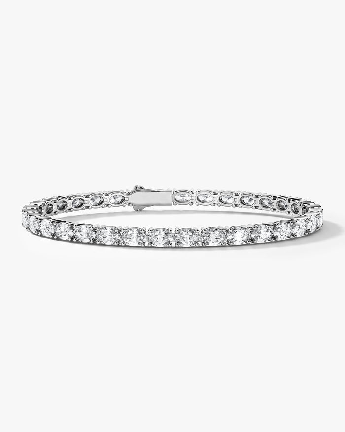 5mm Oval Moissanite Tennis Bracelet image 1