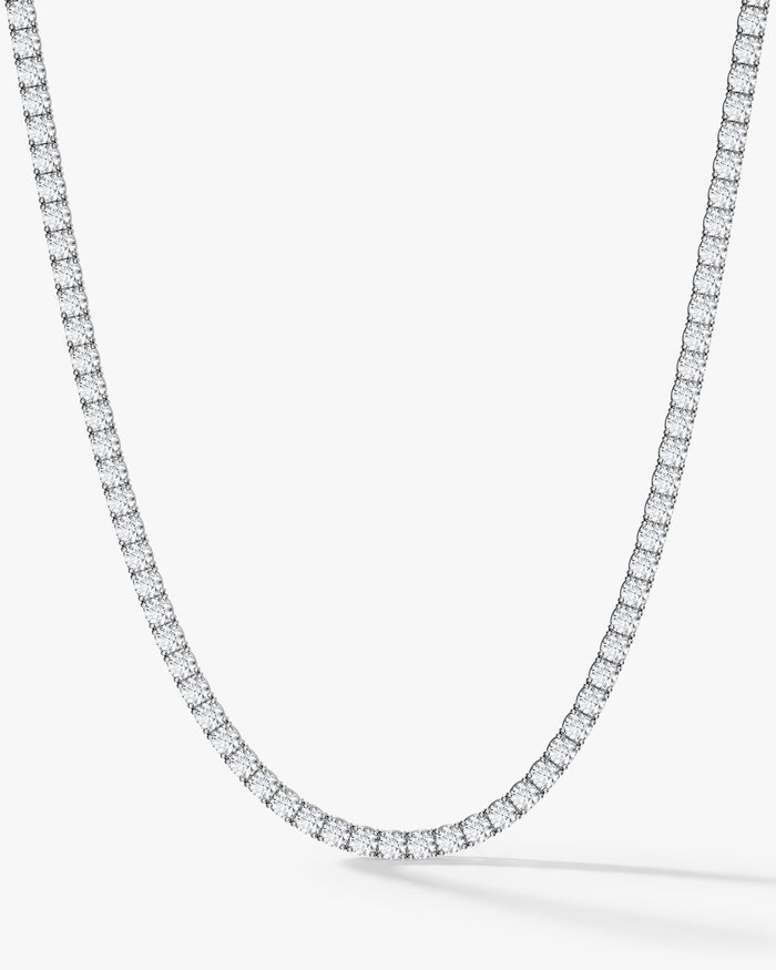 2.8mm Round Moissanite Tennis Necklace Style 2 image 1