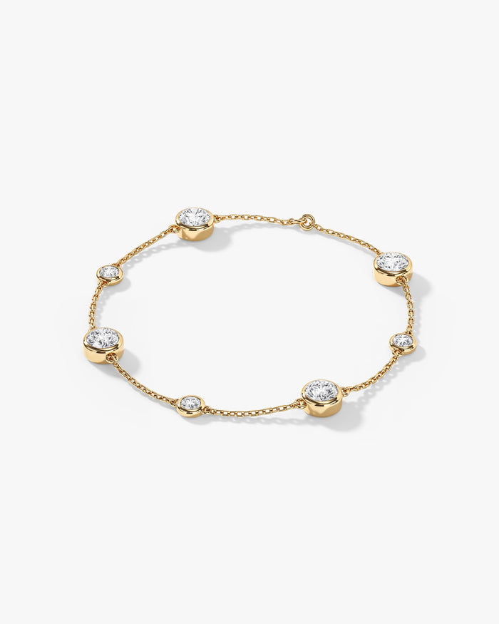 Alternating Station Moissanite Bracelet image 2