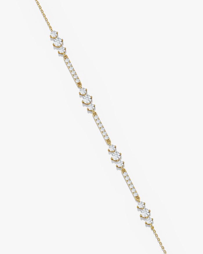 Scattered Station Moissanite Bracelet image 2