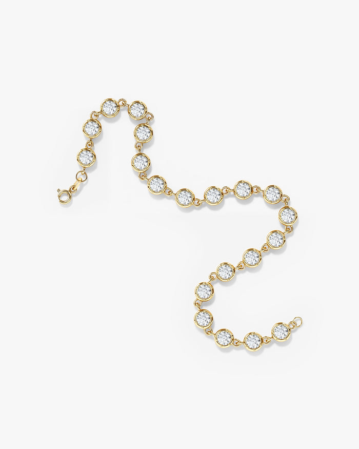 Bezel Sparkle Moissanite Bracelet image 2