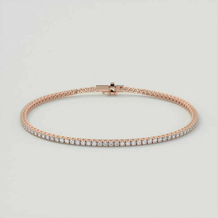 Petite Emerald Cut Bezel Moissanite Tennis Bracelet image 2