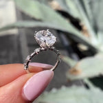 Load image into Gallery viewer, Oval Moissanite Bridal Jewelry Set


