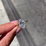 Load image into Gallery viewer, Luxury Oval Cut Solitaire Moissanite Ring


