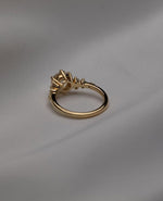 Load image into Gallery viewer, Nature Inspired Round Moissanite Promise Ring


