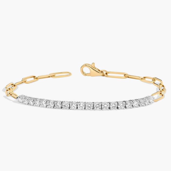 Moissanite Link Bracelet