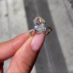 Load image into Gallery viewer, Oval Moissanite Engagement Ring
