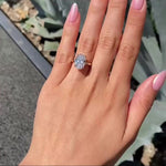 Load image into Gallery viewer, Handmade Oval Moissanite Engagement Ring


