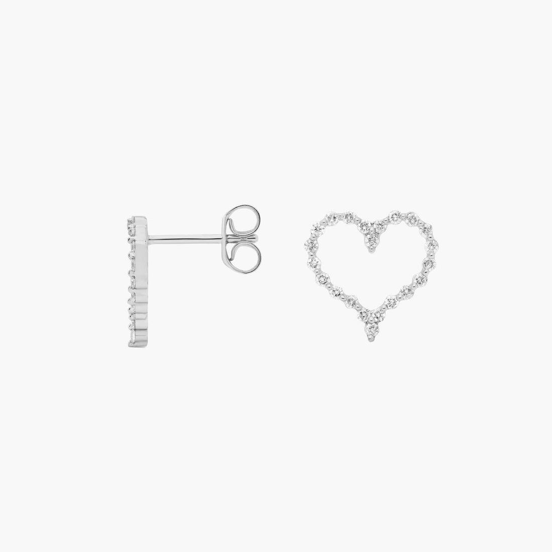Emerald Cut Moissanite Composite Huggie Earrings - hero