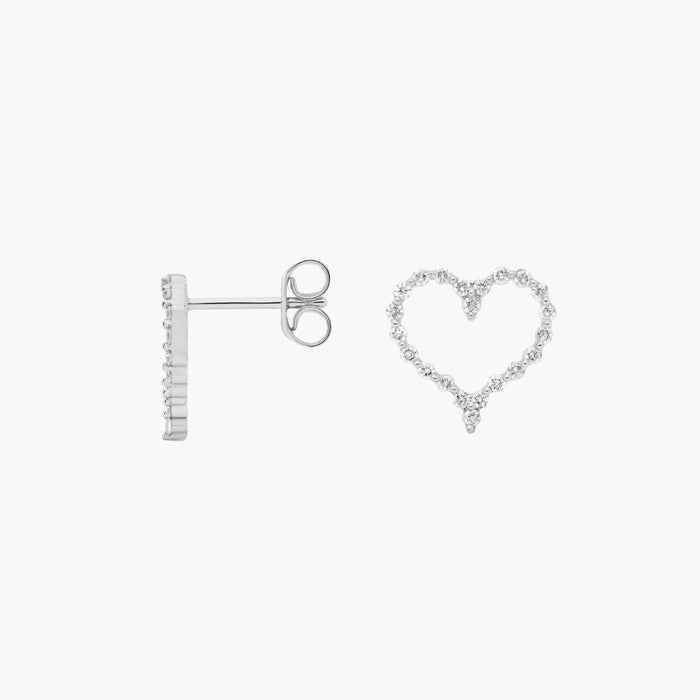 Emerald Cut Moissanite Composite Huggie Earrings - hero
