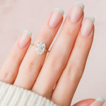 Load image into Gallery viewer, Oval Diamond Alternative Bridal Jewelry


