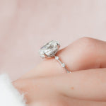 Load image into Gallery viewer, Solid Gold Oval Cut Engagement Ring


