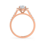 Load image into Gallery viewer, 3CT Oval Cut Moissanite Engagement Ring Oval Solitaire Moissanite Ring Halo Bridal Ring Classic Vintage Ring Unique Pave Ring For Her
