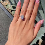 Load image into Gallery viewer, Oval Cut Hidden Halo Promise Ring for Women


