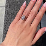 Load image into Gallery viewer, Classic Oval Cut Diamond Alternative Ring


