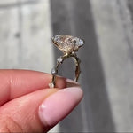 Load image into Gallery viewer, Hidden Halo Pave Eternity Moissanite Ring


