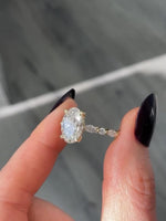 Load image into Gallery viewer, Vintage Inspired Oval Moissanite Ring


