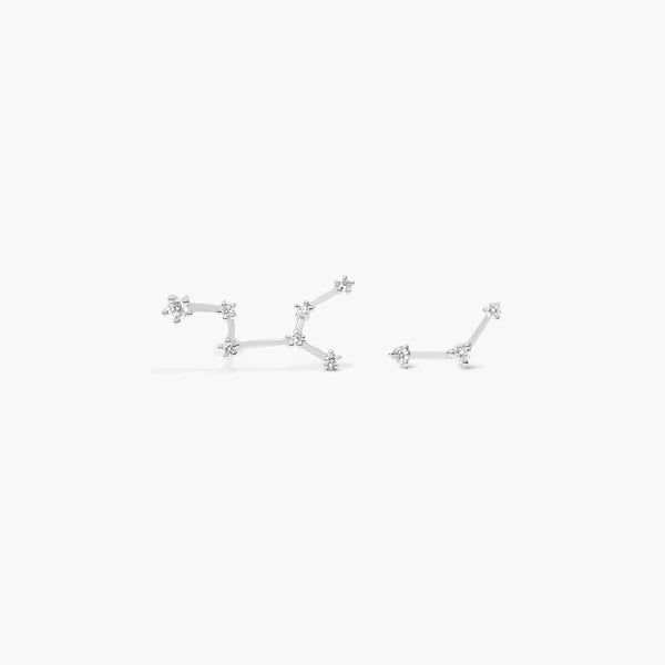 Virgo Constellation Moissanite Stud Earrings