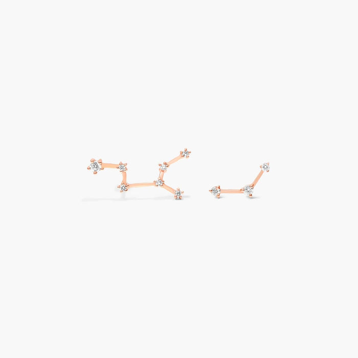 Virgo Constellation Moissanite Stud Earrings - view 2