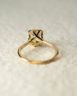 Load image into Gallery viewer, Radiant Cut Moissanite Bezel Set Ring – 14K Yellow Gold Solitaire Engagement Ring