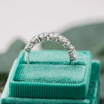 Load image into Gallery viewer, 2.7mm Round Brilliant Cut 7 Stone Eternity Wedding Band Mapple Gems
