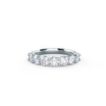 Load image into Gallery viewer, 2.7mm Round Brilliant Cut 7 Stone Eternity Wedding Band Mapple Gems
