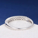 Load image into Gallery viewer, Round Brilliant Cut Channel Set Half Eternity Wedding Band Mapple Gems
