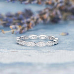 Load image into Gallery viewer, Round Brilliant Cut Full Eternity Unique Wedding Band Mapple Gems
